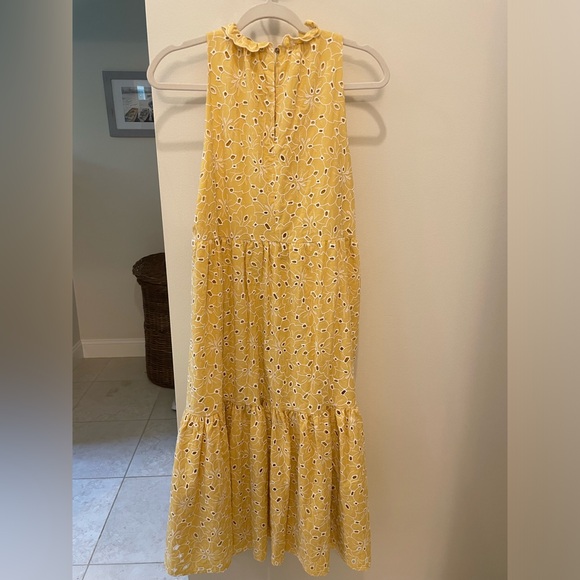 NWT, Sezane yellow eyelet dress, size 38 - Picture 7 of 8